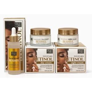 Dead Sea Collection COMPLETE RETINOL SKINCARE SET | Serum + Day & Night Cream
